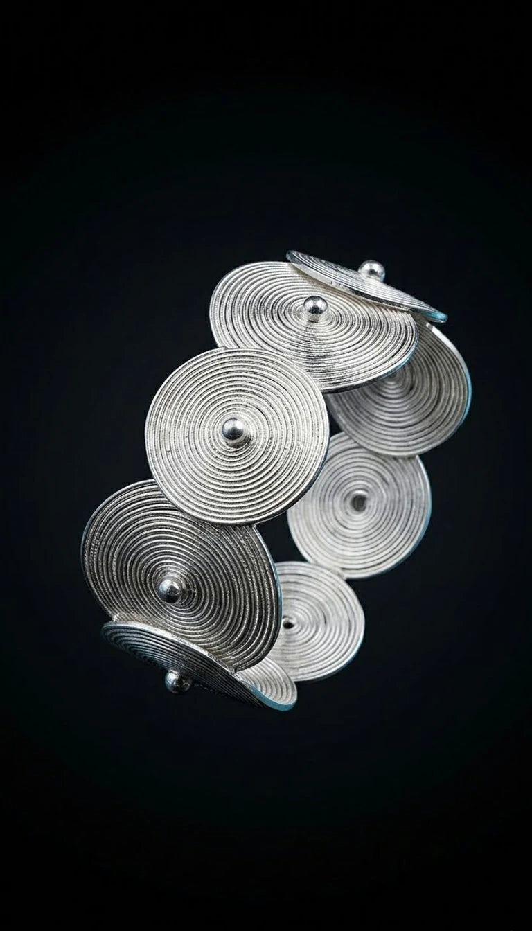 The Sacred Vortex — Coiled Filigree Bangle