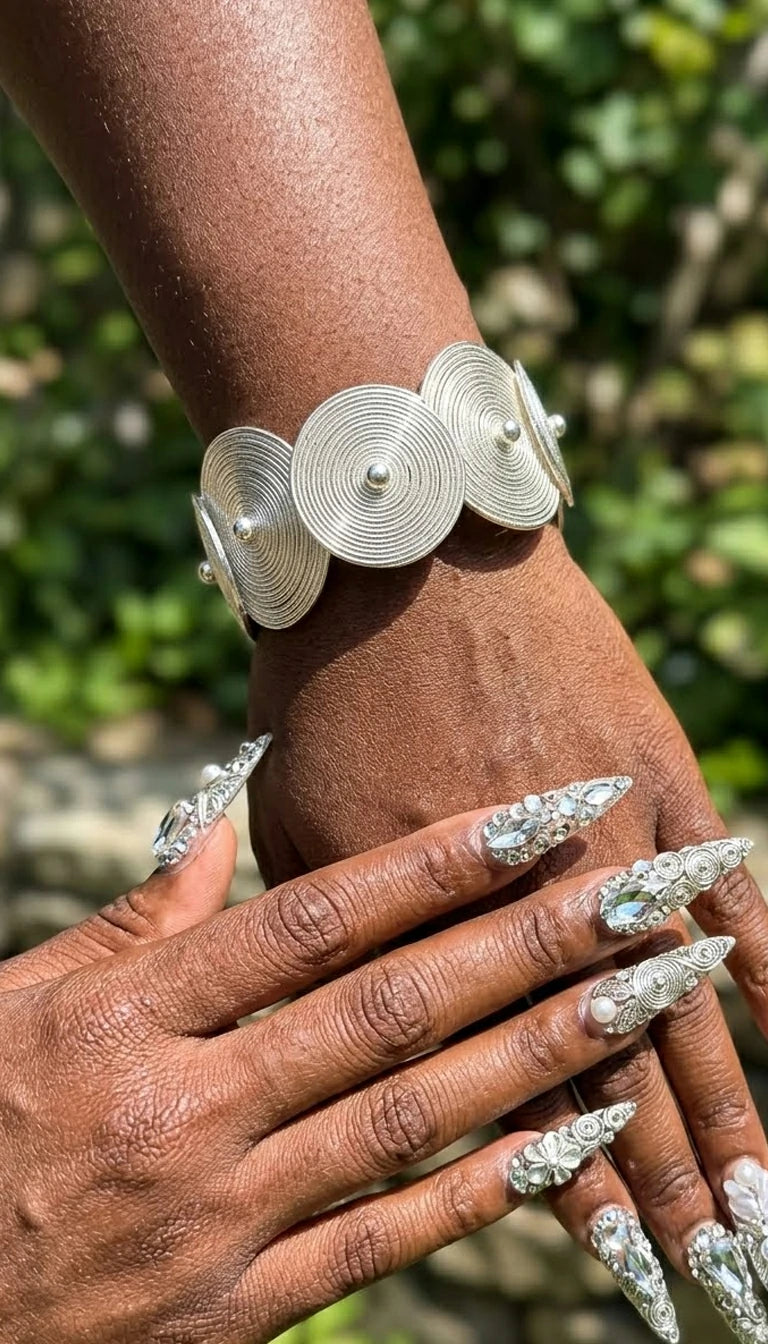 The Sacred Vortex — Coiled Filigree Bangle